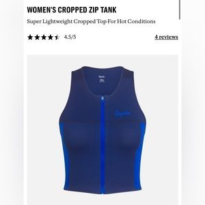 Rapha women’s cropped zip tank